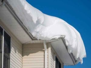 winter roof damage in Norfolk